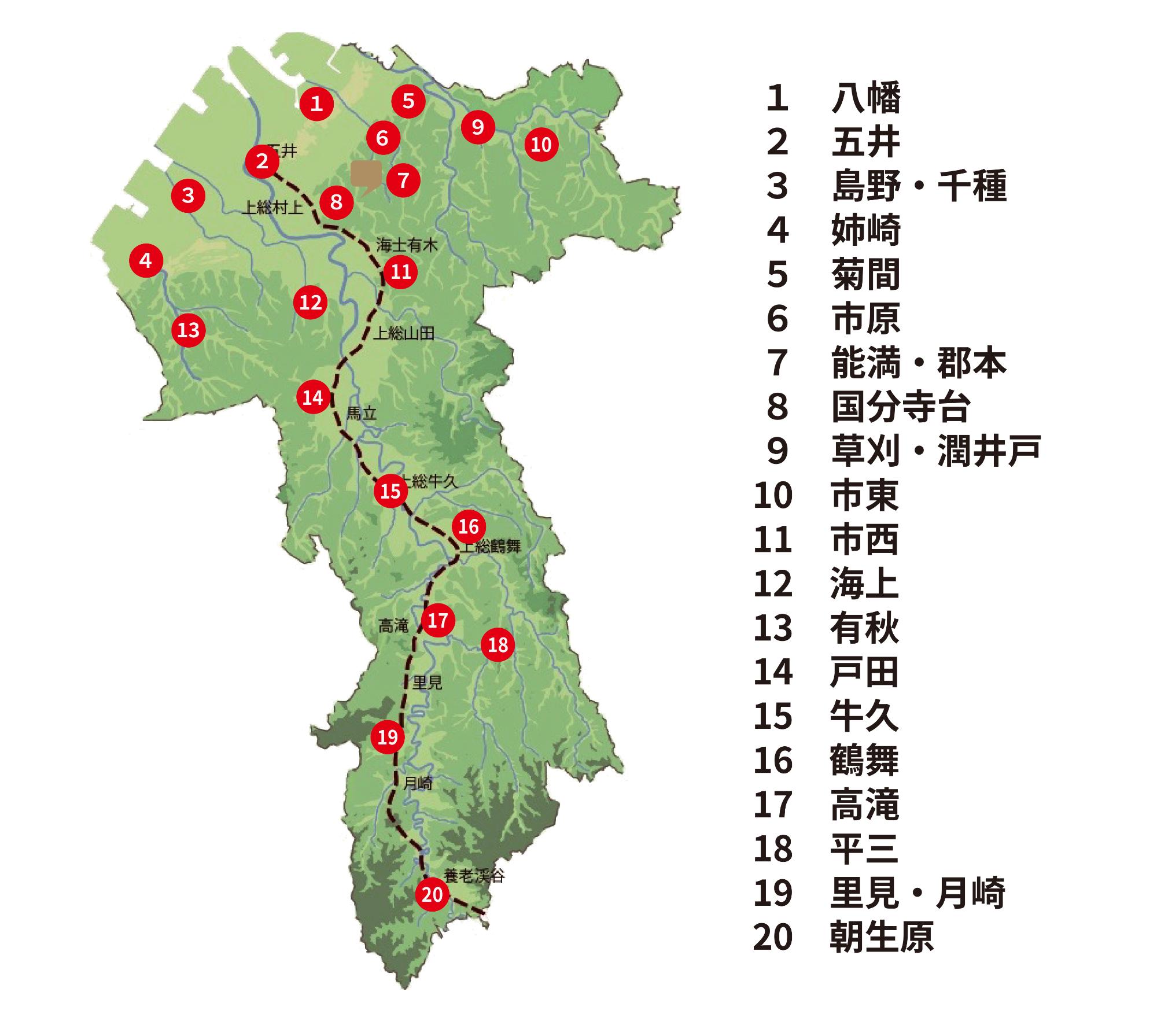 フィールド整備地区位置図