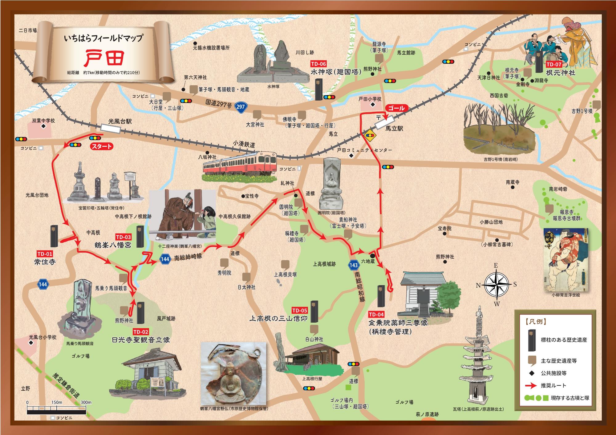 戸田地区フィールドマップ