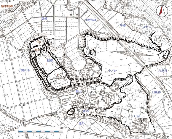 小野山城概念図