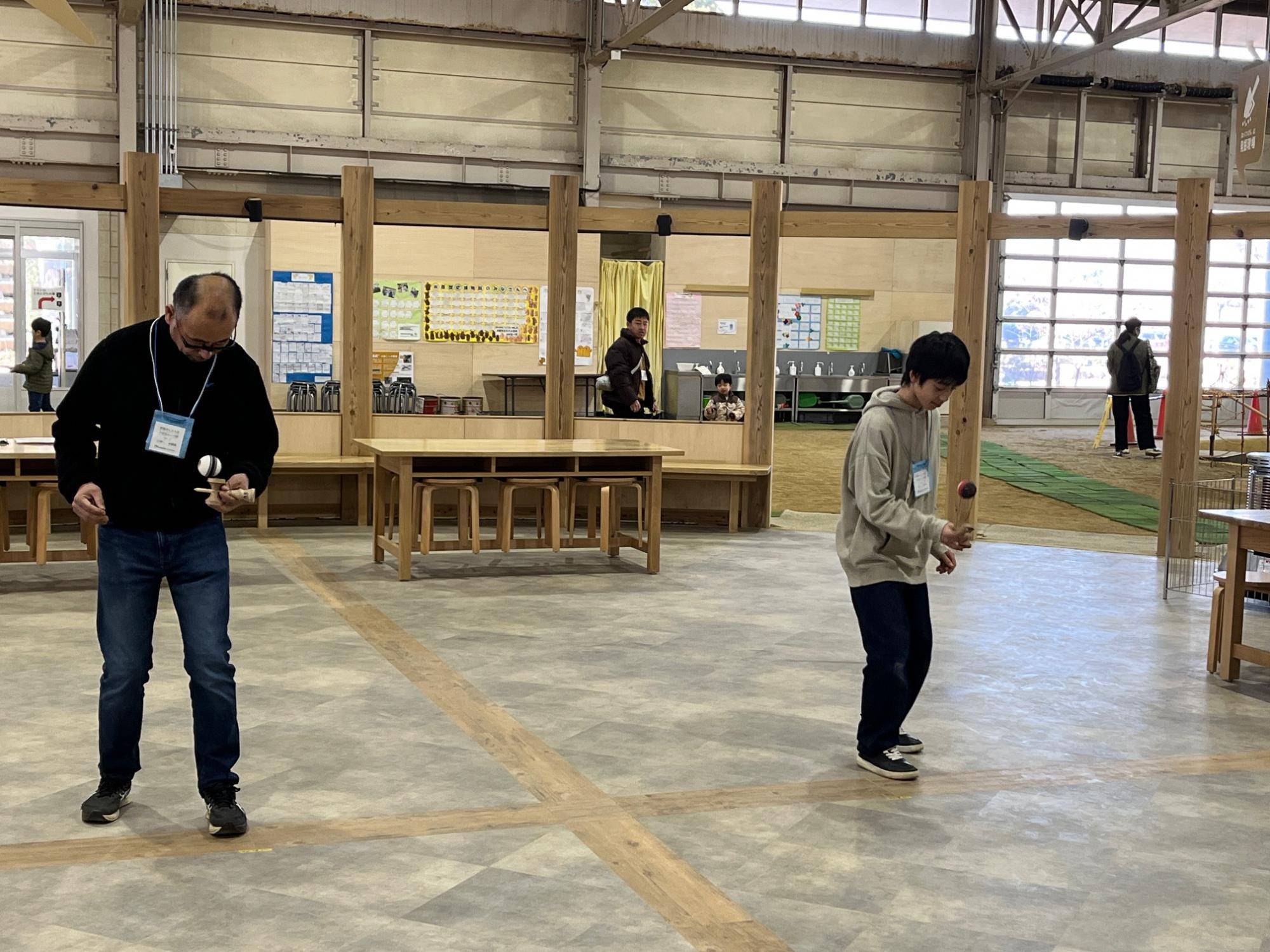 けん玉大会の様子