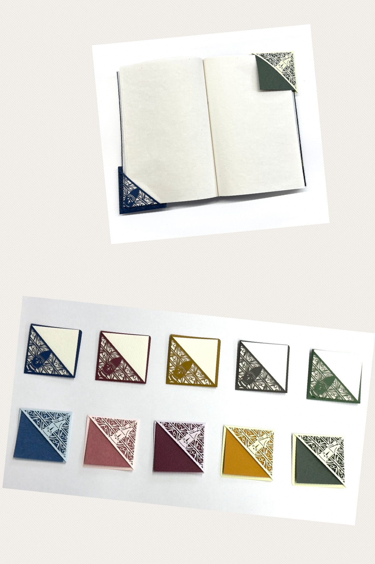 切り絵のしおりの写真