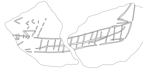 千葉県富津市富士見台遺跡出土の船の絵画土器