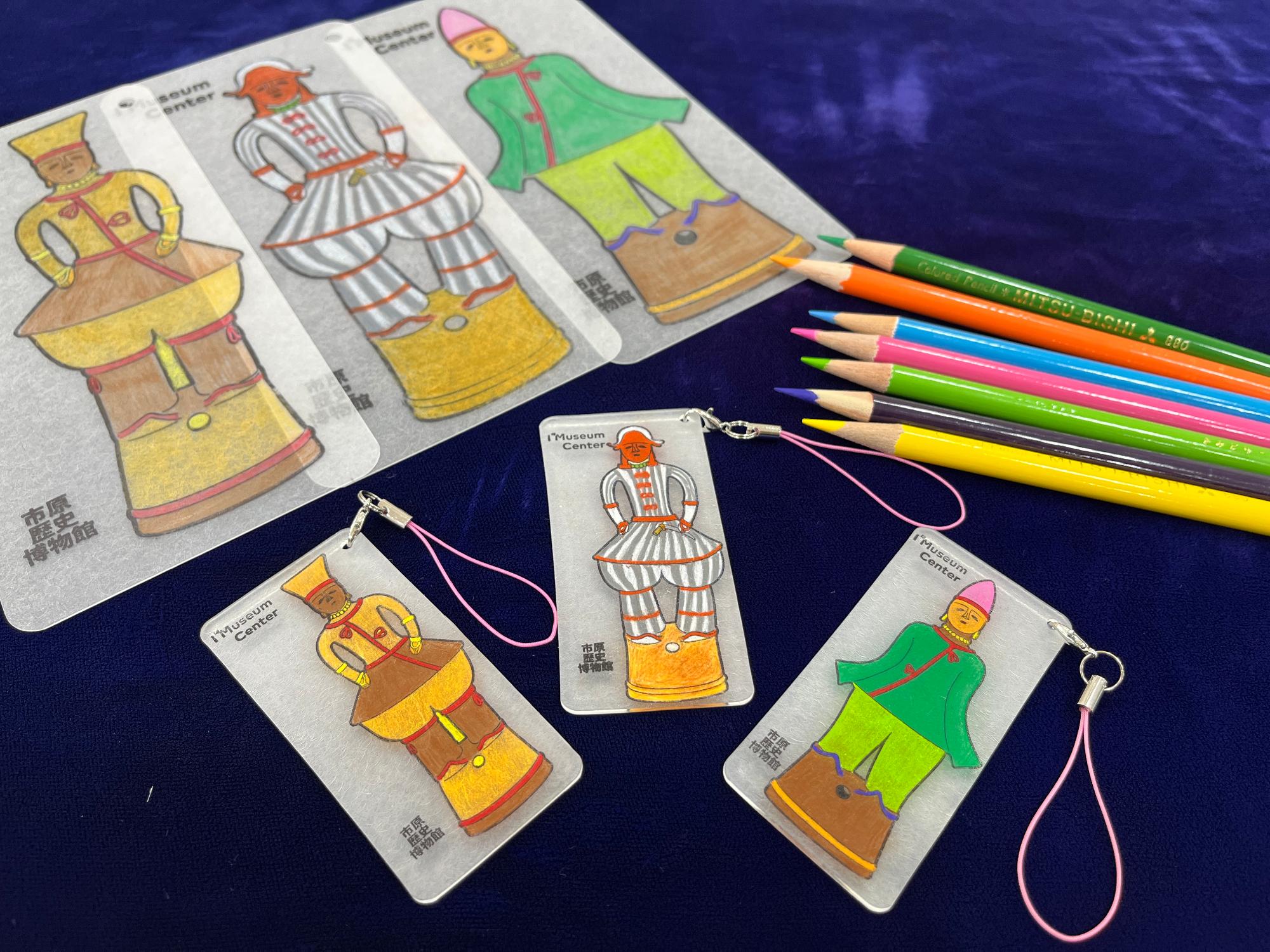 はにわストラップづくりの写真