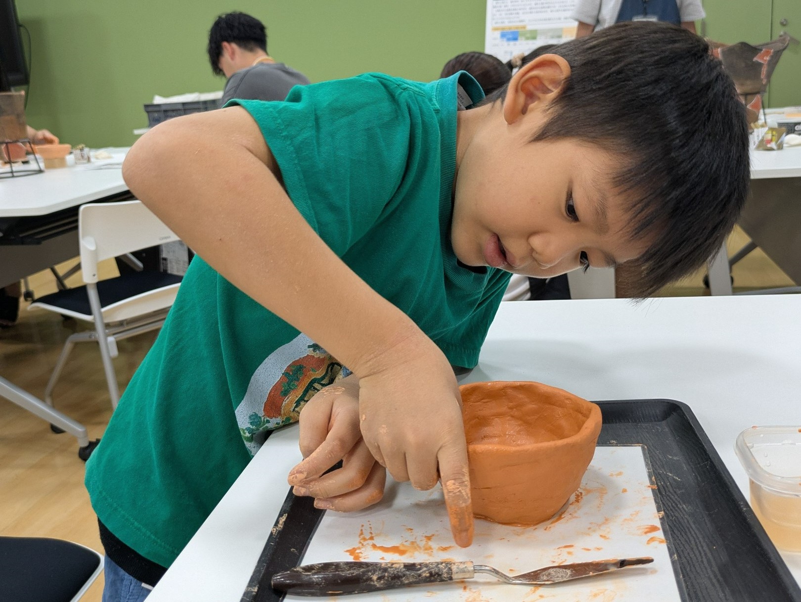 ミニ土器づくりの写真