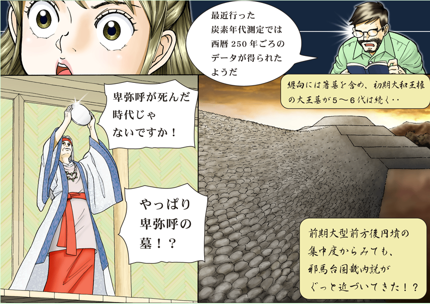 いちはらに伝わる前方後円墳誕生の鍵2のイラスト