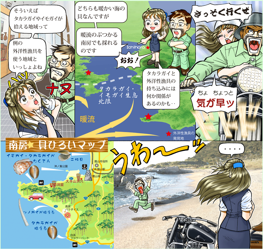 貝塚に縄文の潮騒を聞く7のイラスト