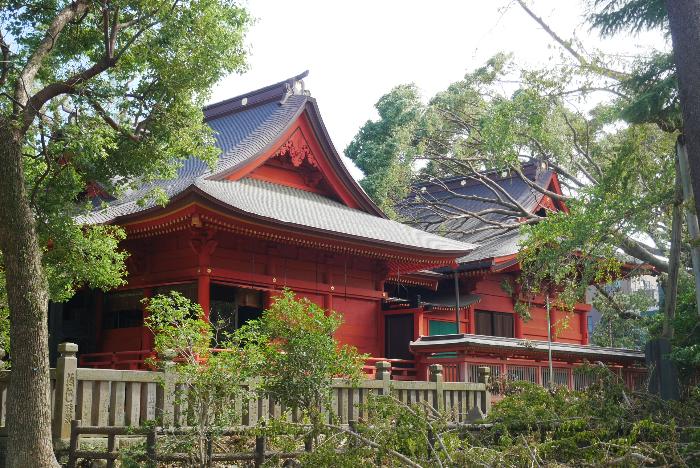 飯香岡八幡宮本殿の写真