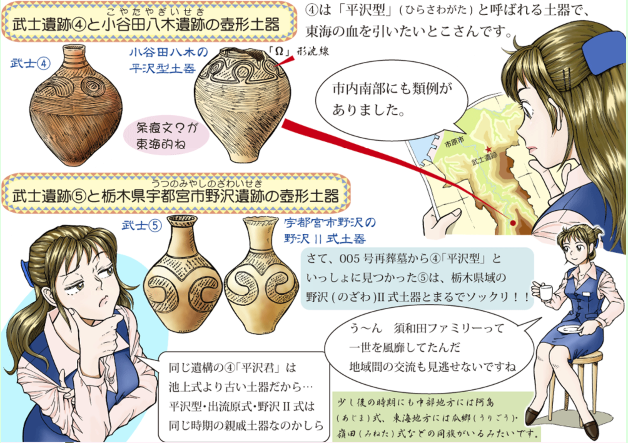 なるみのイチオシ武士遺跡4と小谷田八木遺跡の壺型土器