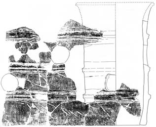 版画のような白黒の手永台2号墳の画像