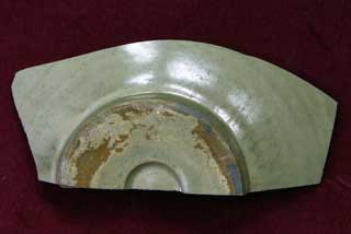 越州窯系青磁椀（9世紀）の写真