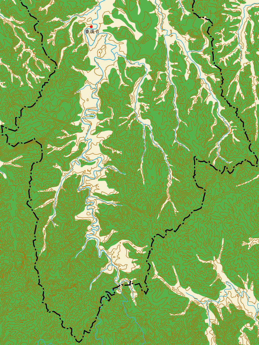 養老川上流域の弥生時代遺跡の地図画像